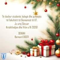 Urimi Dekanit për festat e fundvitit!