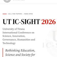 Universiteti i Tiranës shpall UT IC-SIGHT 2026, Konferencën Ndërkombëtare mbi Shkencën, Inovacionin, Qeverisjen, Shkencat Humane dhe Teknologjinë